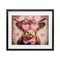 Stupell Industries Cute Cattle Pink Hearts Framed Print Under Glass, design by Shawna Stewart